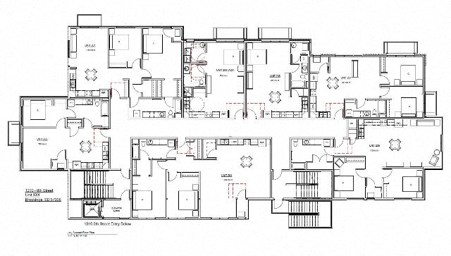 Floor plan for studio, 1 bath, 601 sqft
